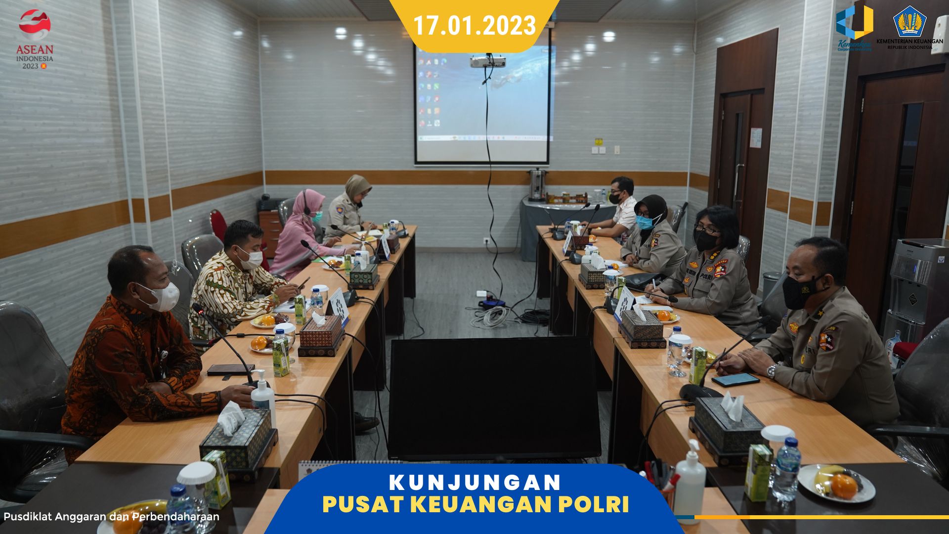Kunjungan Pusat Keuangan Polri