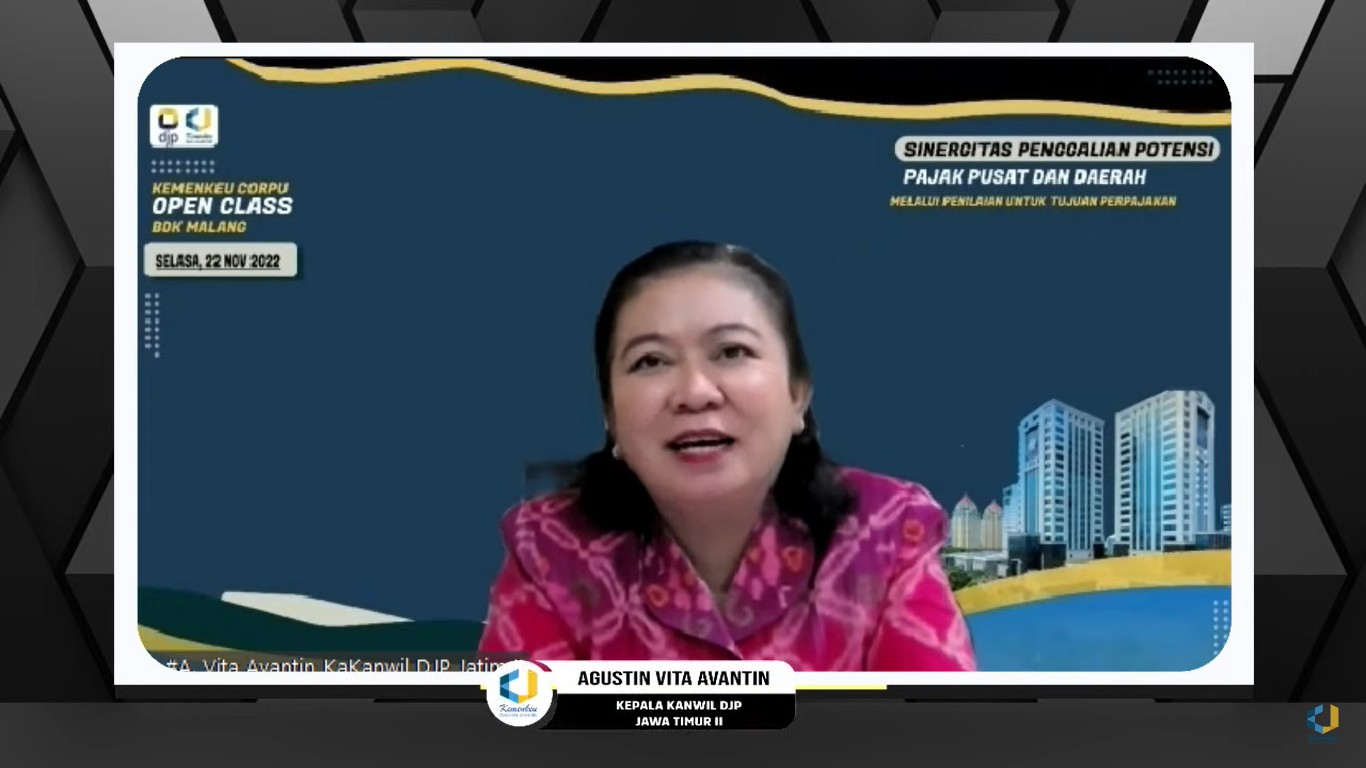 Seminar Digital Kemenkeu Corporate University Open Class Sinergitas Penggalian Potensi Pajak Pusat dan Daerah Melalui Penilaian Untuk Tujuan Perpajakan