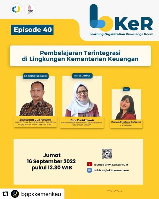 LOKeR Episode 40: Pembelajaran Terintegrasi di Lingkungan Kementerian Keuangan