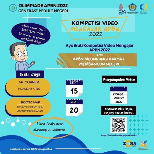 Kompetisi Video Mengajar APBN dengan tema APBN Melindungi Rakyat, Membangun Negeri
