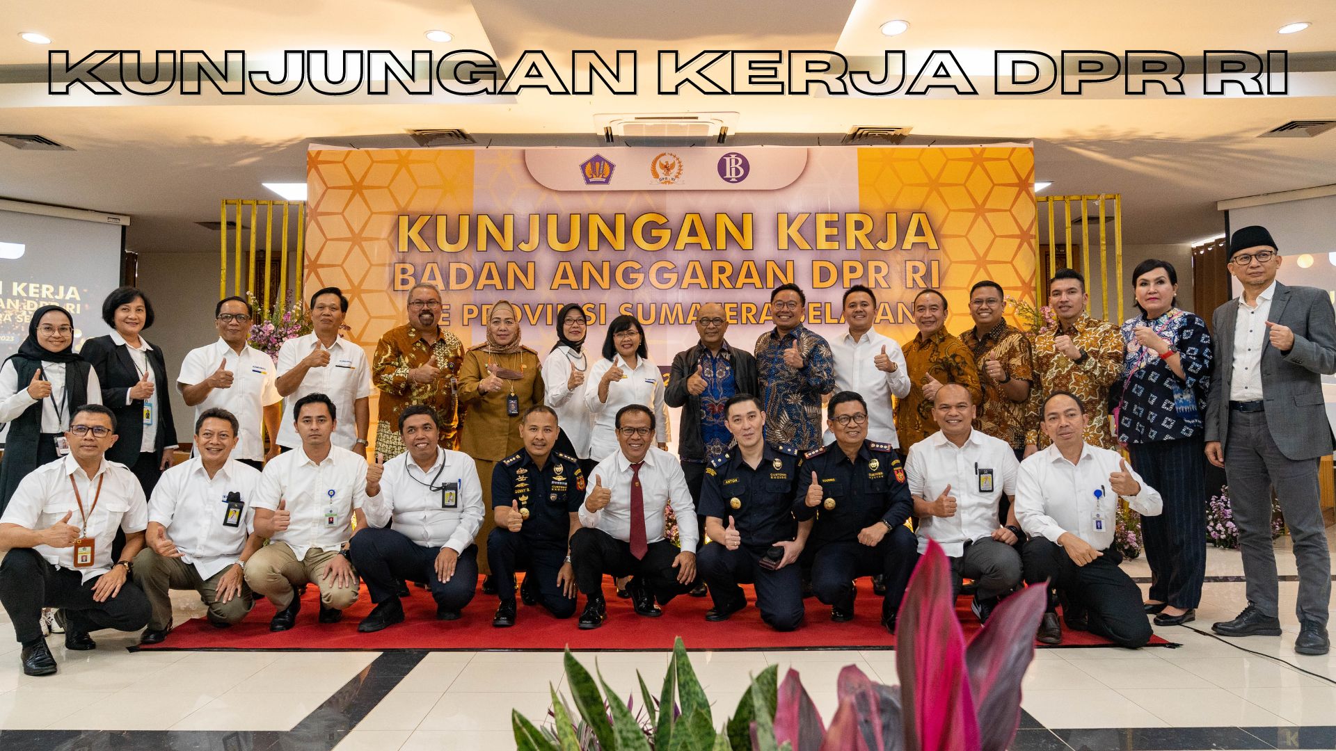 Kunjungan Kerja Badan Anggaran DPR RI ke Kemenkeu Satu Sumsel