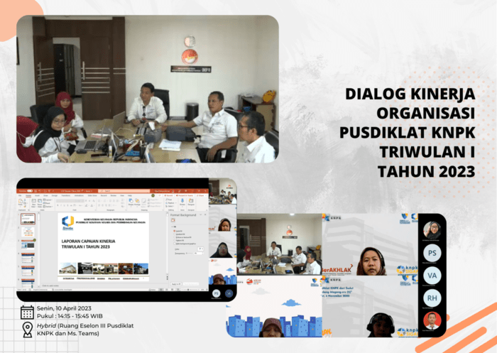 Penyelenggaraan Dialog Kinerja Organisasi (DKO) Pusdiklat KNPK Triwulan I Tahun 2023