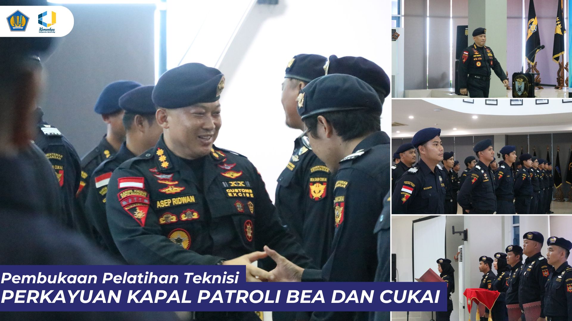 Pembukaan Pelatihan Teknisi Perkayuan Kapal Patroli Bea dan Cukai Tahun 2024