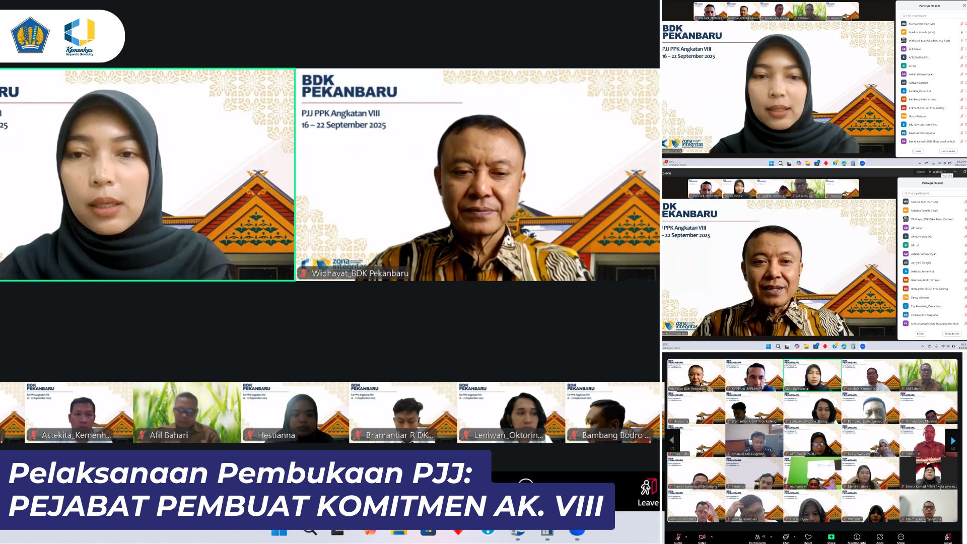 Pembukaan PJJ: Pejabat Pembuat Komitmen Angkatan VIII