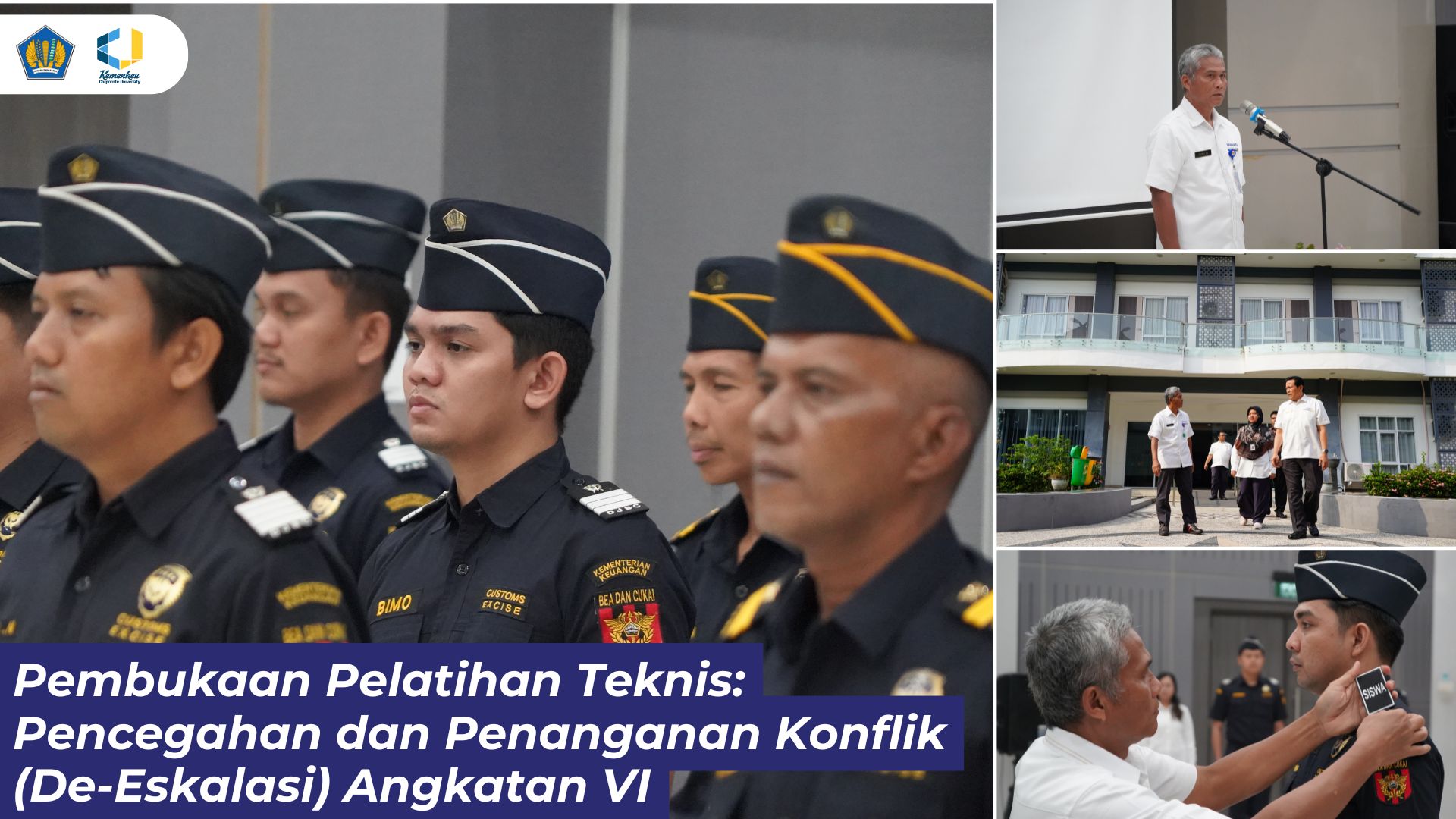 Pembukaan Pelatihan Teknis Pencegahan dan Penanganan Konflik (De-Eskalasi) Angkatan VI
