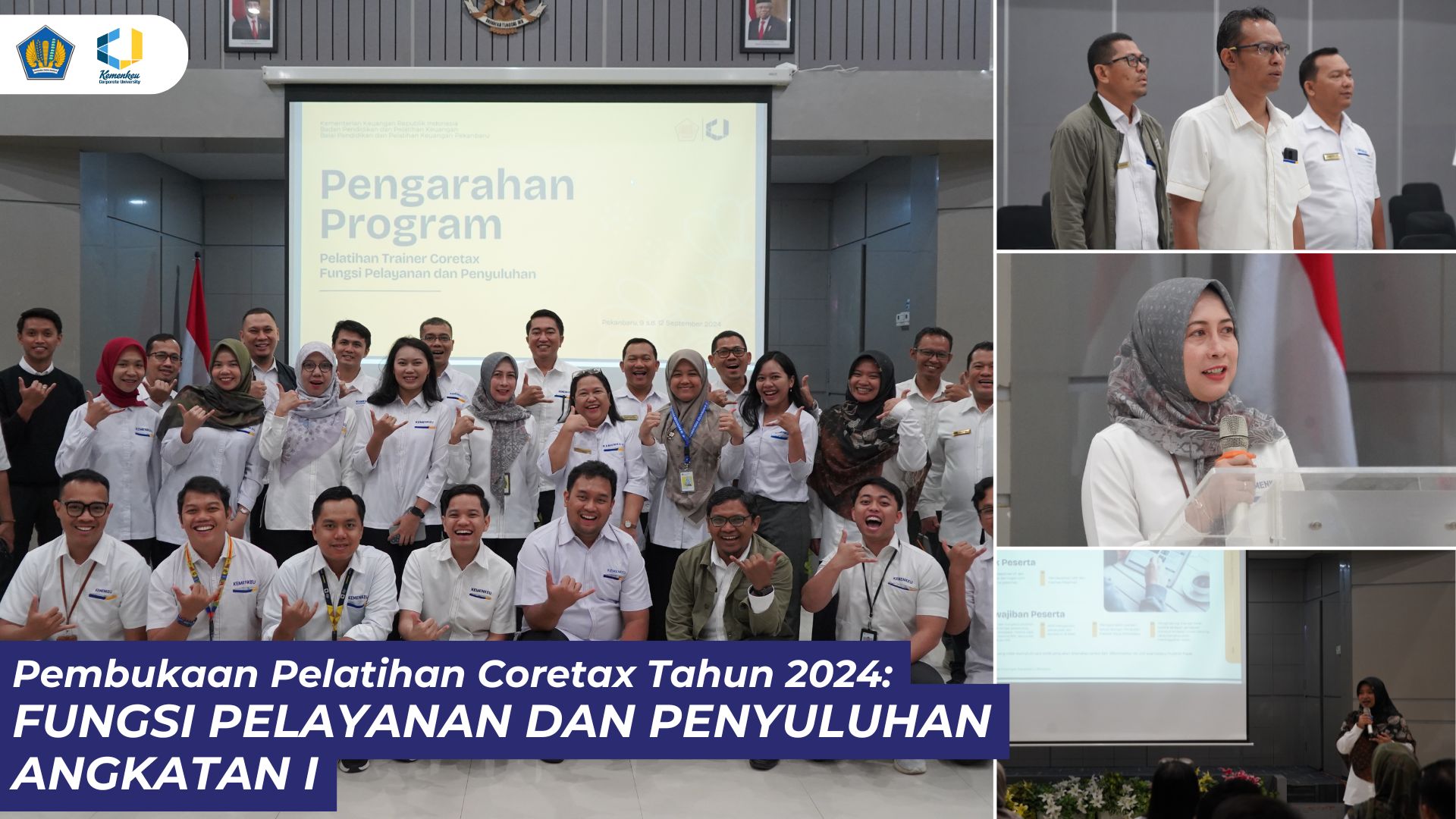 Pembukaan Pelatihan Aplikasi Coretax Fungsi Pelayanan dan Penyuluhan untuk angkatan I