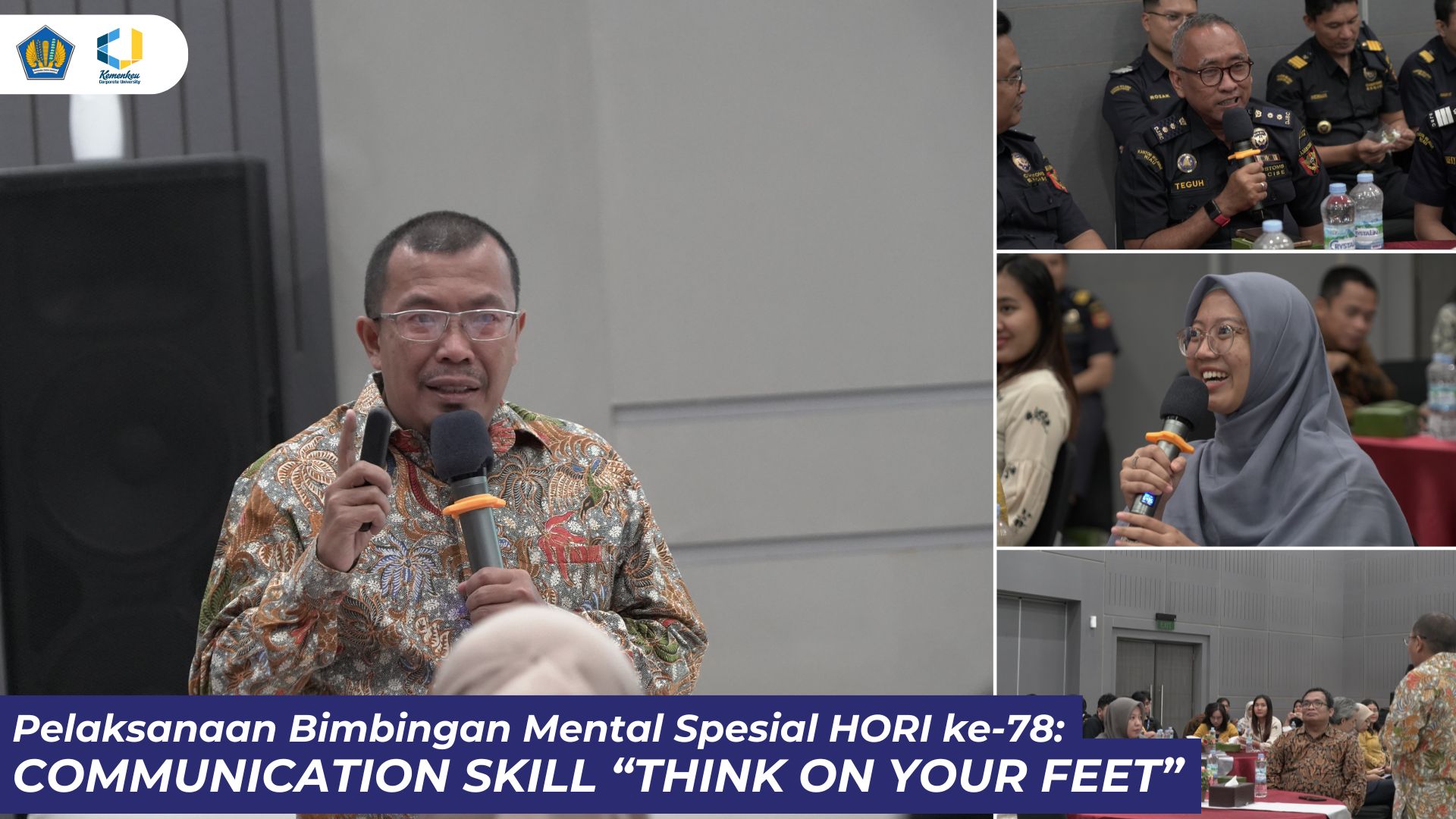 Pelaksanaan Bimbingan Mental Spesial HORI ke-78: Communication Skill “THINK ON YOUR FEET”