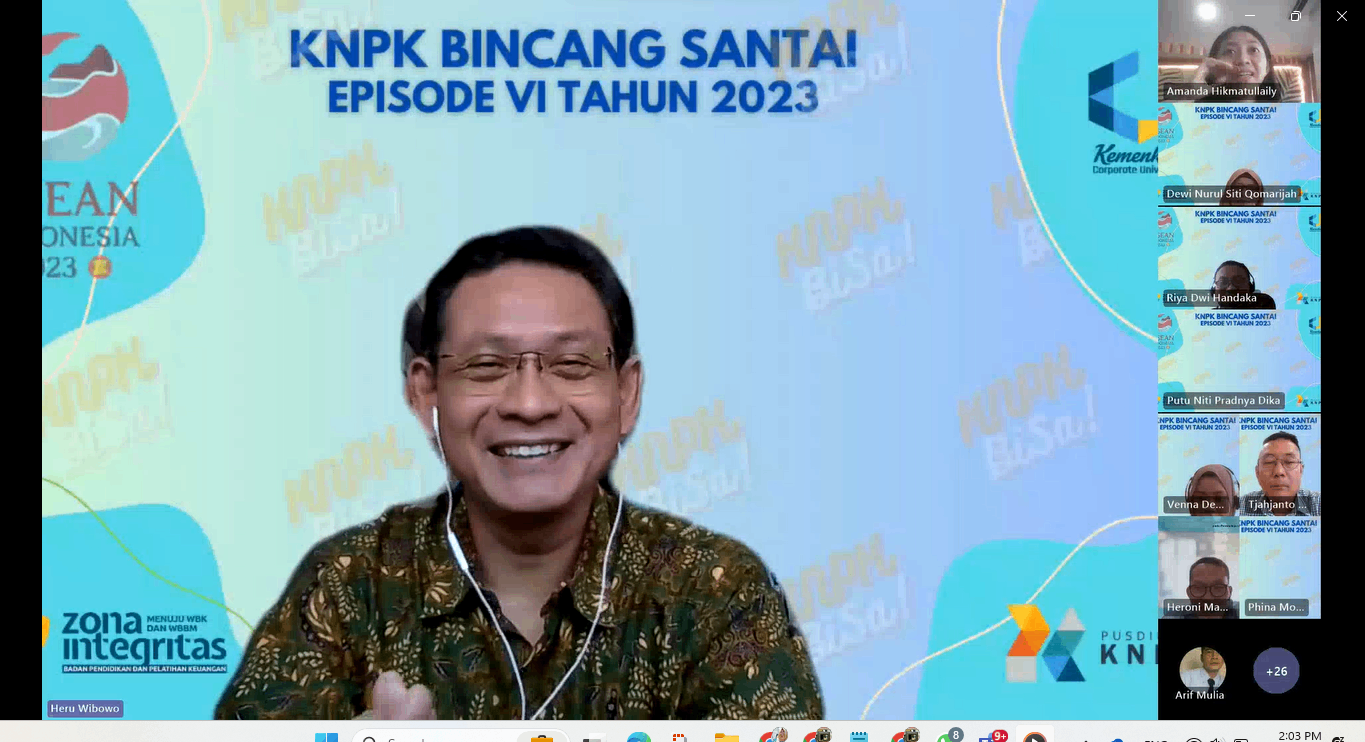 Pusdiklat KNPK menyelenggarakan KNPK Bincang Santai (KNPK BiSa) Episode 6 "KNPK dari sudut pandang Magangers"