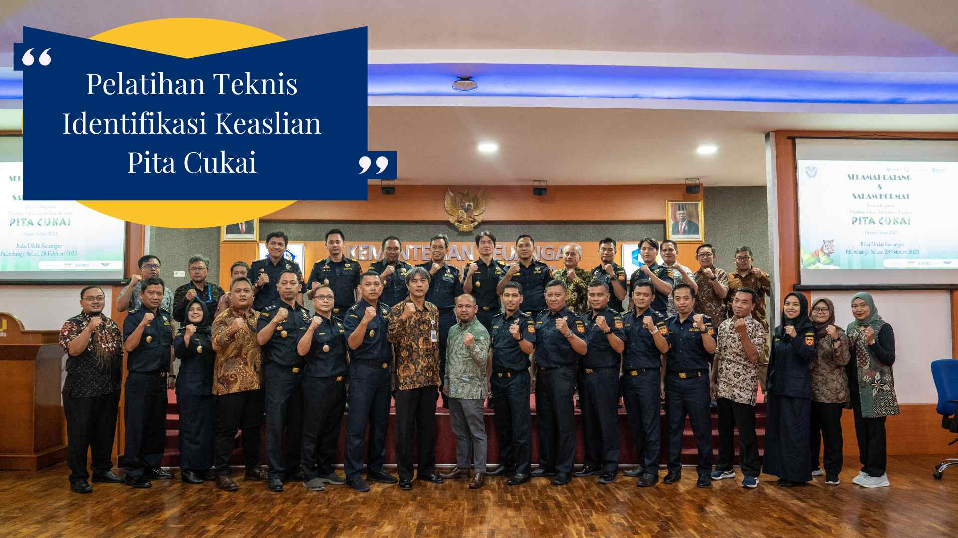 Pelatihan Teknis Identifikasi Keaslian Pita Cukai bagi Pegawai DJBC