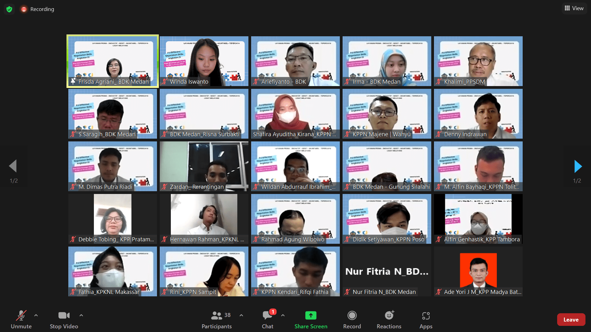 Pembukaan PJJ Effective Negotiation Skill Tingkat Lanjutan Angkatan II