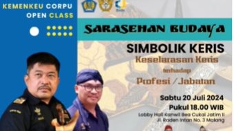 Seminar Digital Kemenkeu Corpu Open Class Sarasehan Budaya Dengan Tema Simbolik Keris