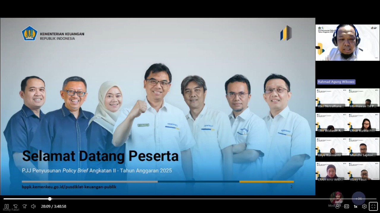 Pembukaan Pelatihan di Pusdiklat Keuangan Publik (6 Oktober 2025)