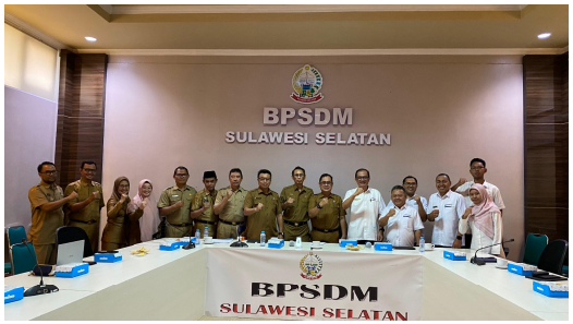 BDK Makassar Kunjungi BPSDM Provinsi Sulsel Guna Koordinasi Kebutuhan Pembelajaran dan Sharing Akreditasi Program Pelatihan