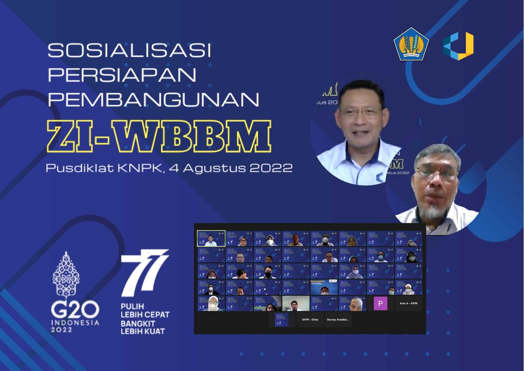 Diproyeksikan sebagai Unit ZI-WBBM, Pusdiklat KNPK Gelar Sosialisasi Persiapan Pembangunan