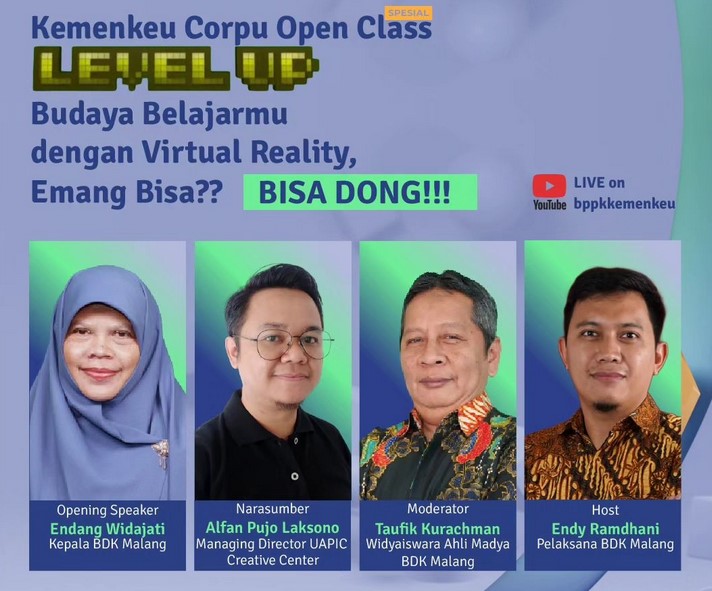 Seminar KCOC BDK Malang Level Up  Budaya Belajarmu dengan Virtual Reality
