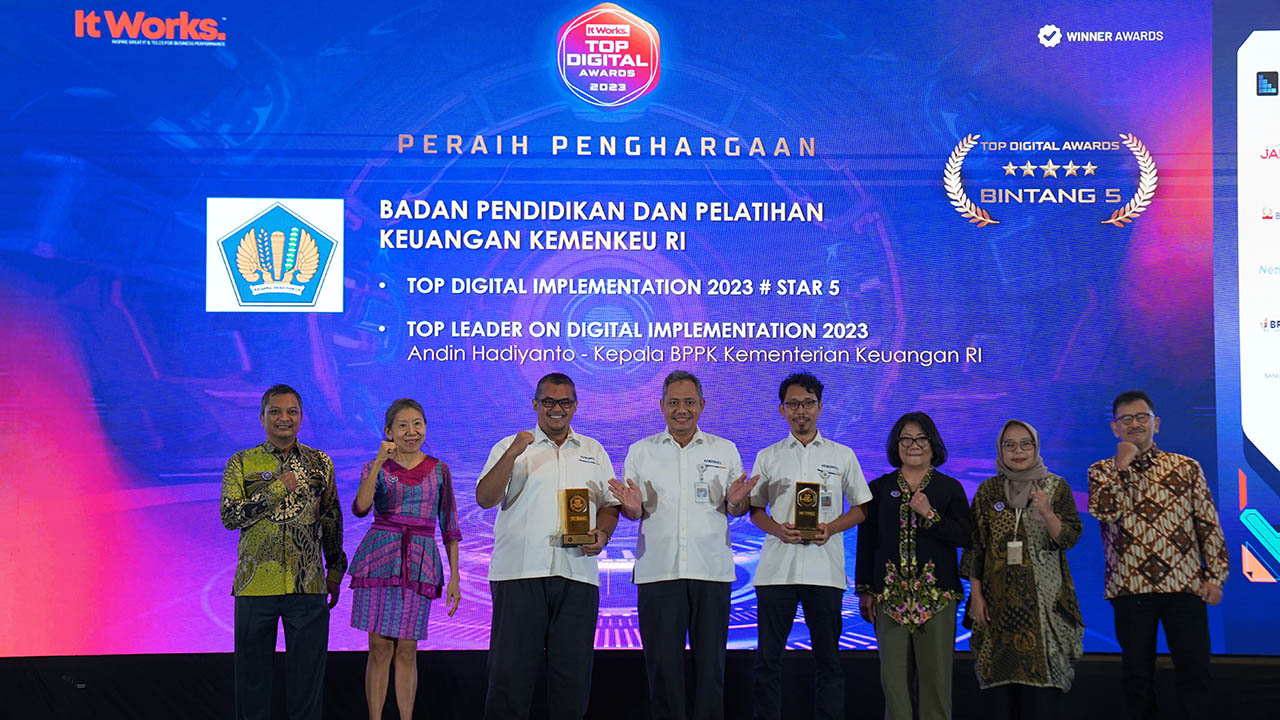 BPPK Kembali Raih 2 Penghargaan dalam Top Digital Awards 2023