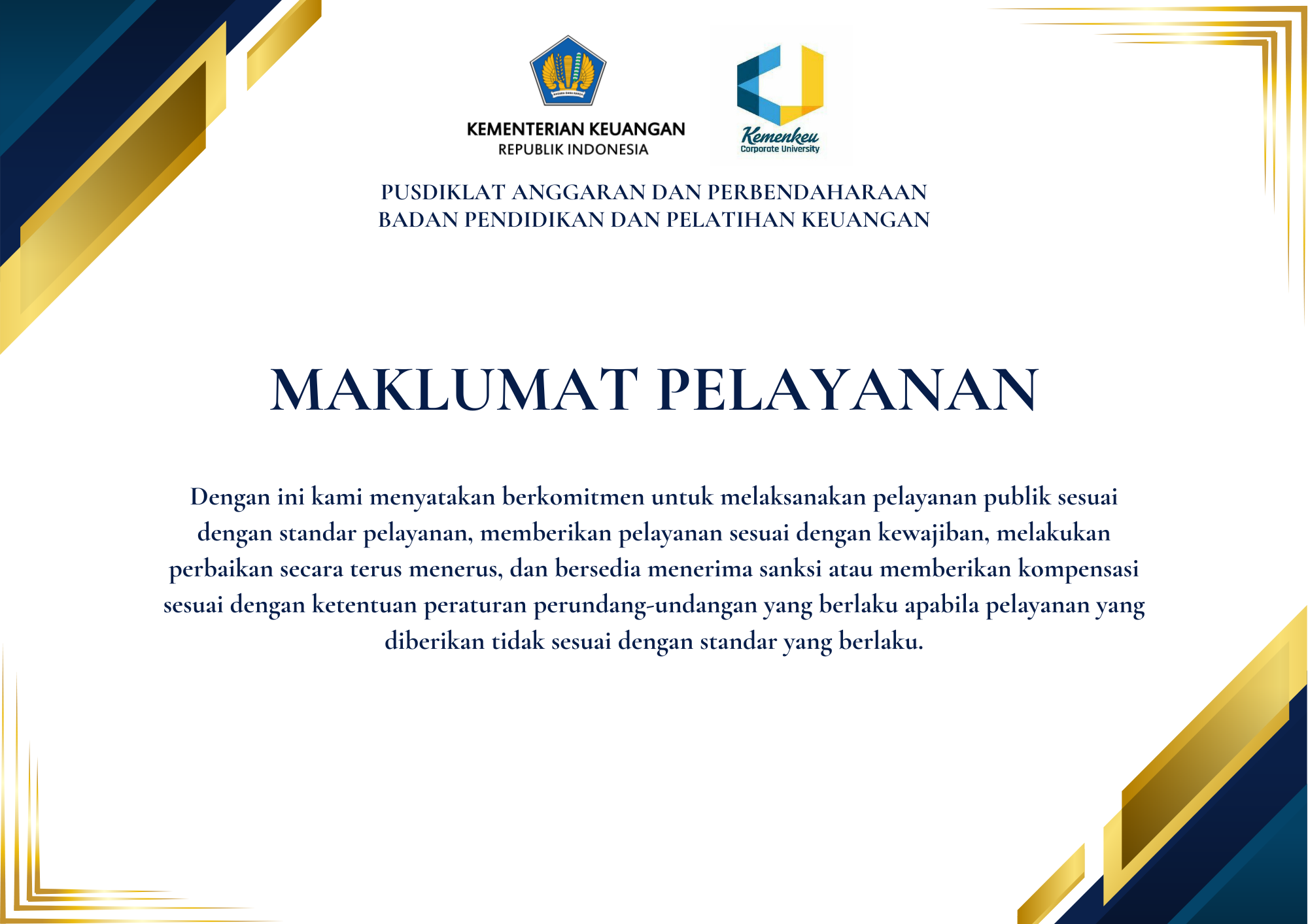 Maklumat Pelayanan
