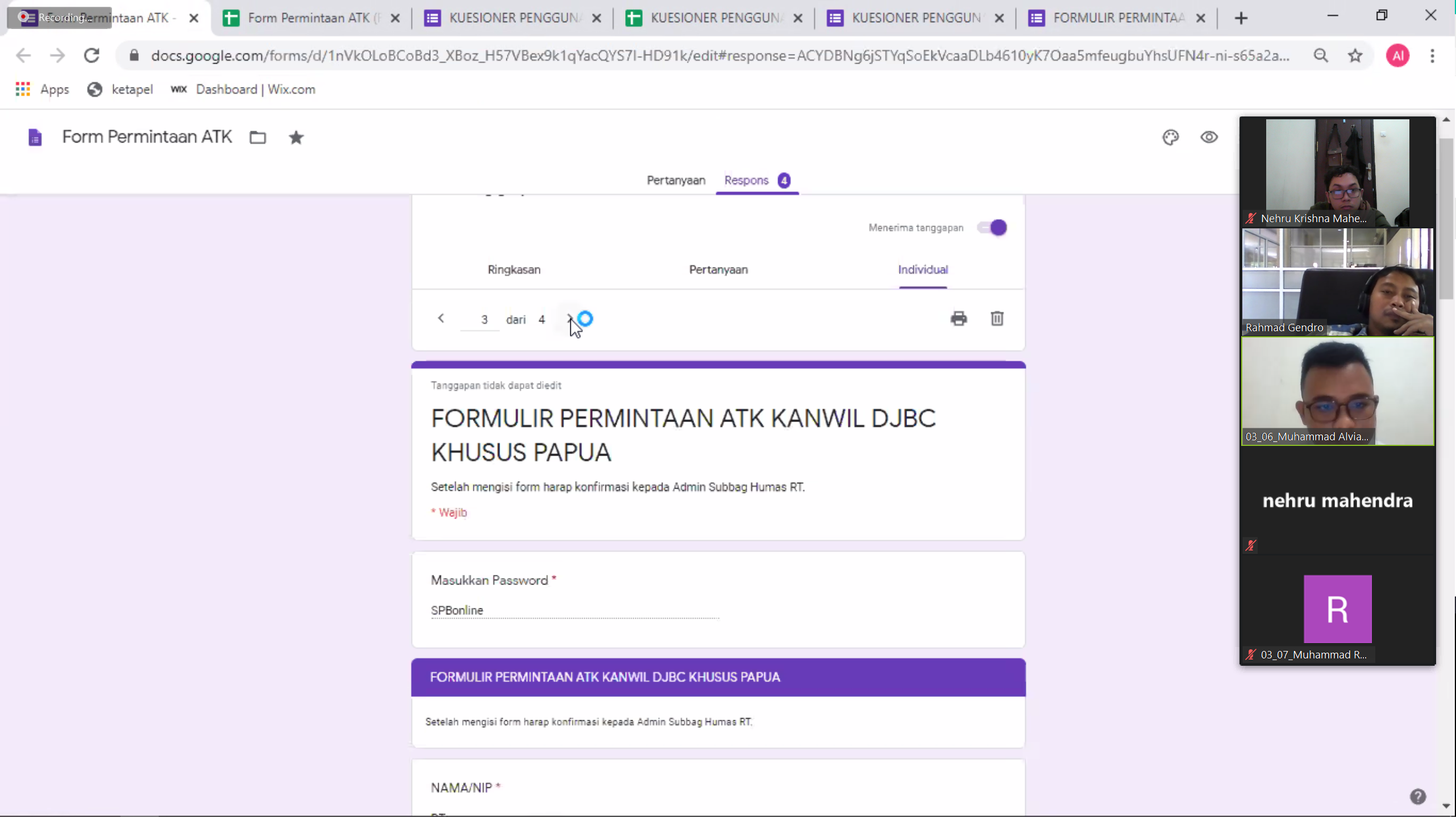Ujian Seminar Aktualisasi Pelatihan Dasar CPNS Periode I BDK Manado Tahun 2020