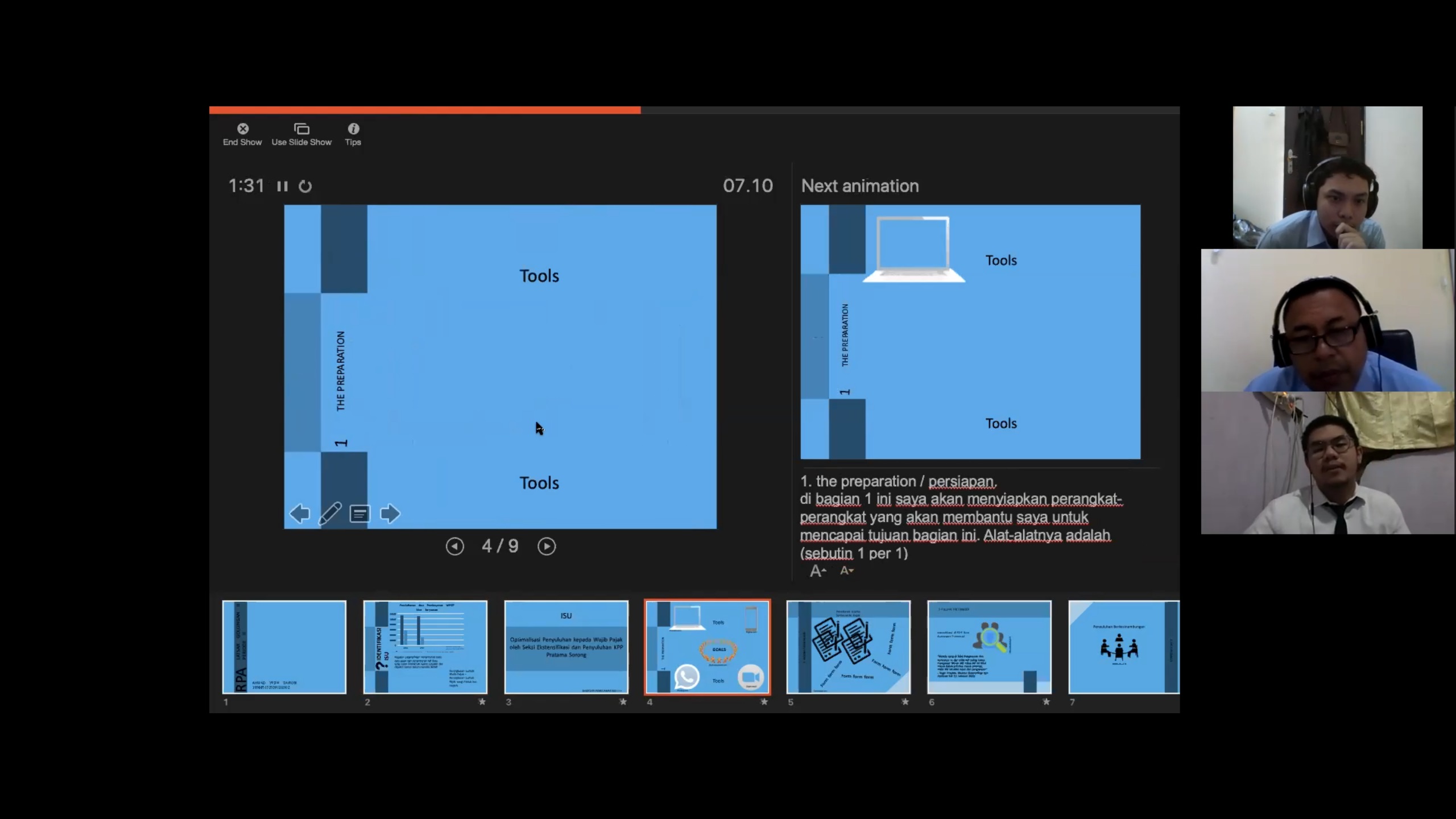 Ujian Seminar Pelaksanaan Aktualisasi Latsar Periode II BDK Manado
