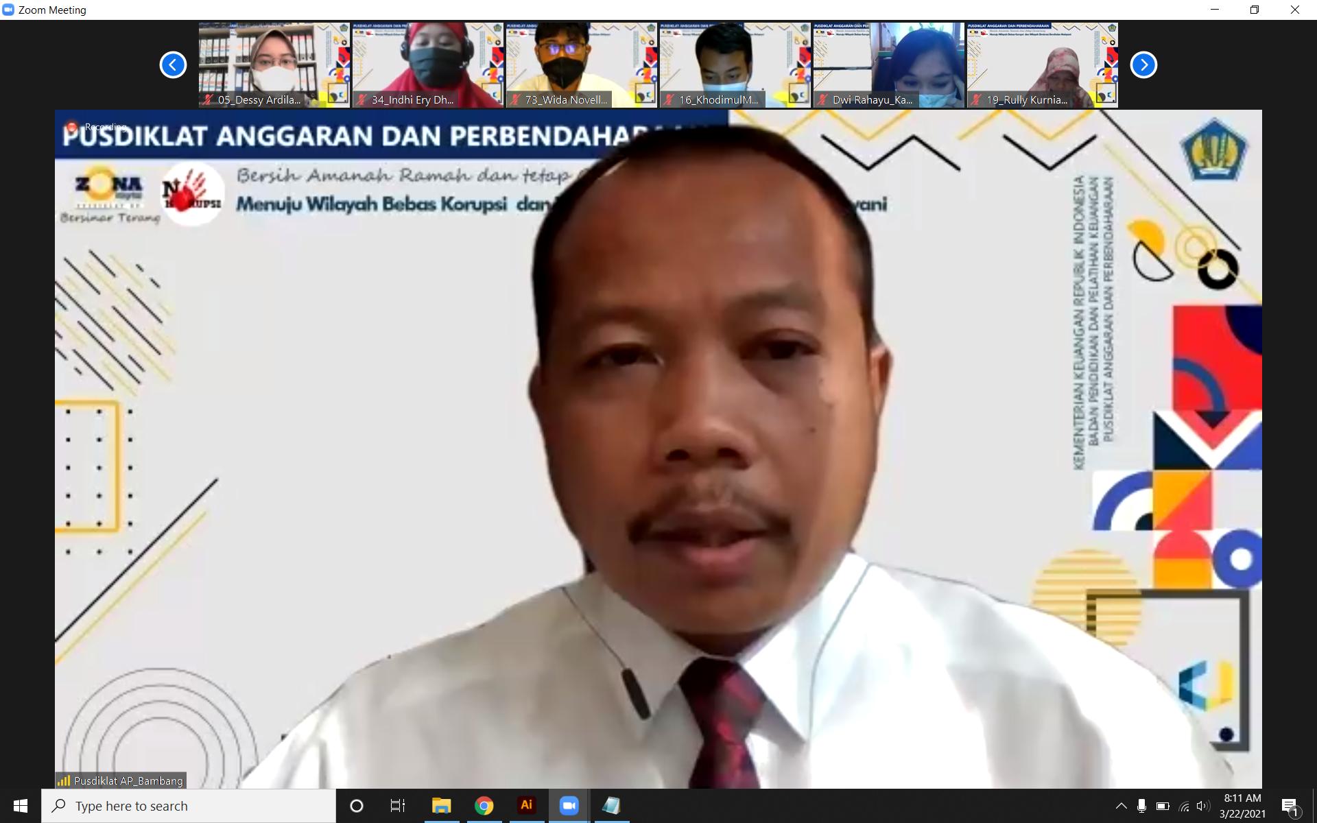 Pembukaan Pelatihan 22 Maret 2021