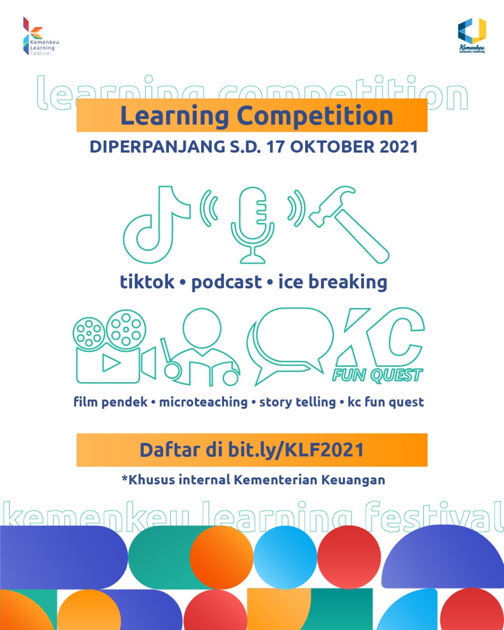 Learning Competition DIPERPANJANG s.d. 17 Oktober 2021