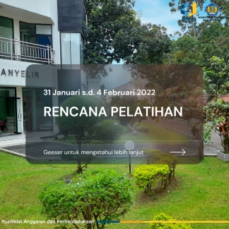 Rencana Pelatihan 31 Januari s.d. 4 Februari 2022