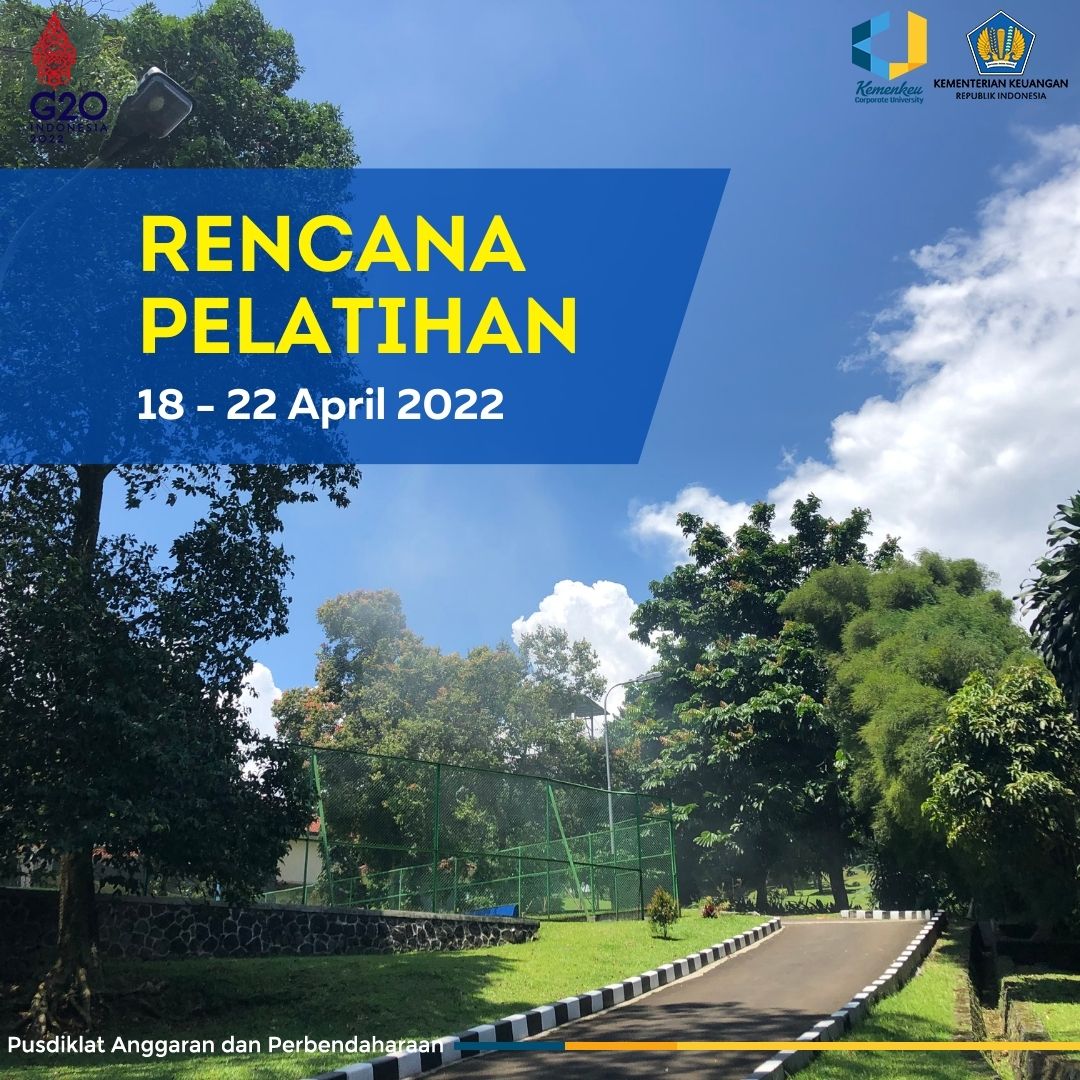 Rencana Pelatihan 18 s.d. 22 April 2022