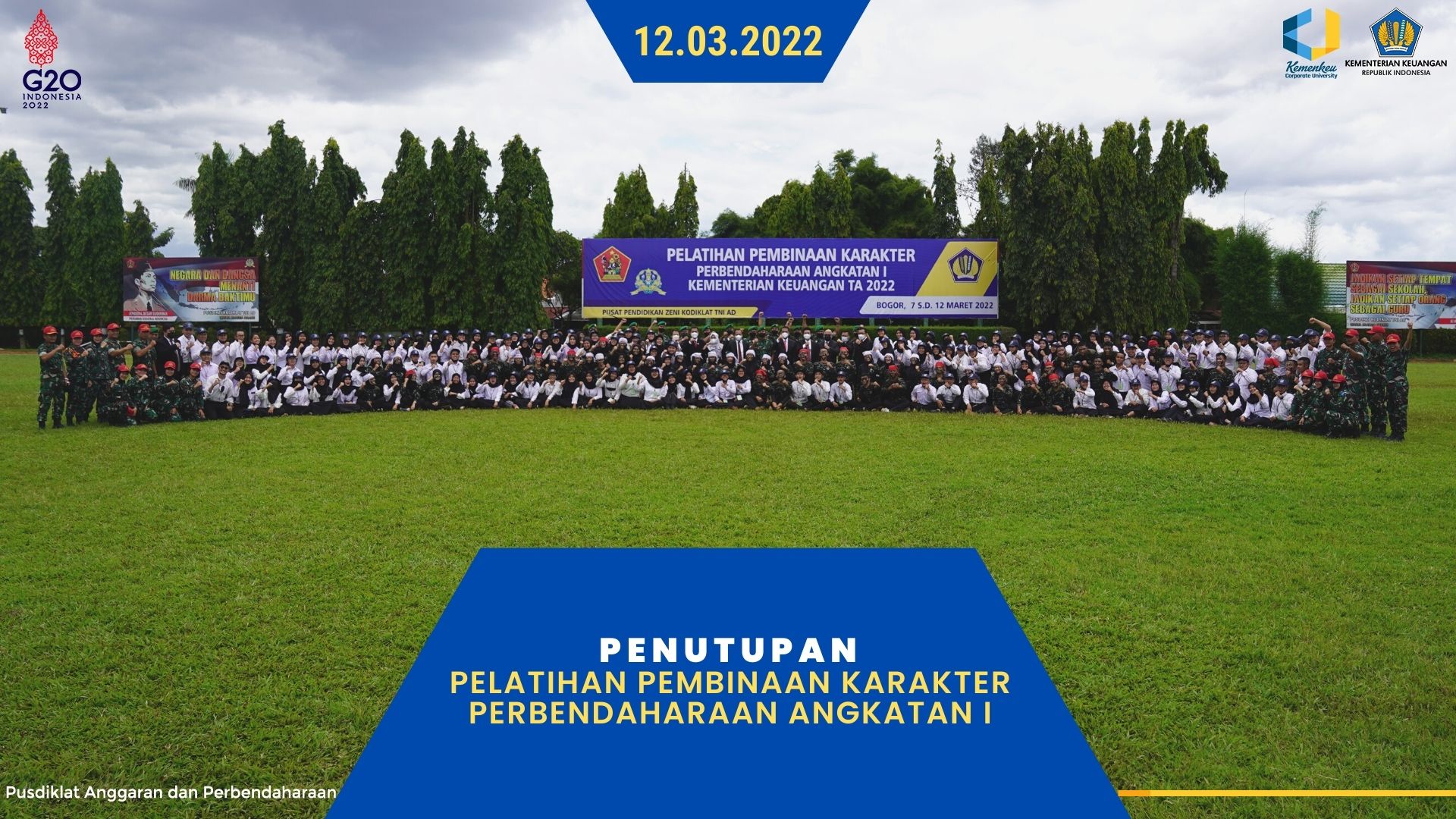Penutupan Pelatihan Pembinaan Karakter Perbendaharaan Angkatan I