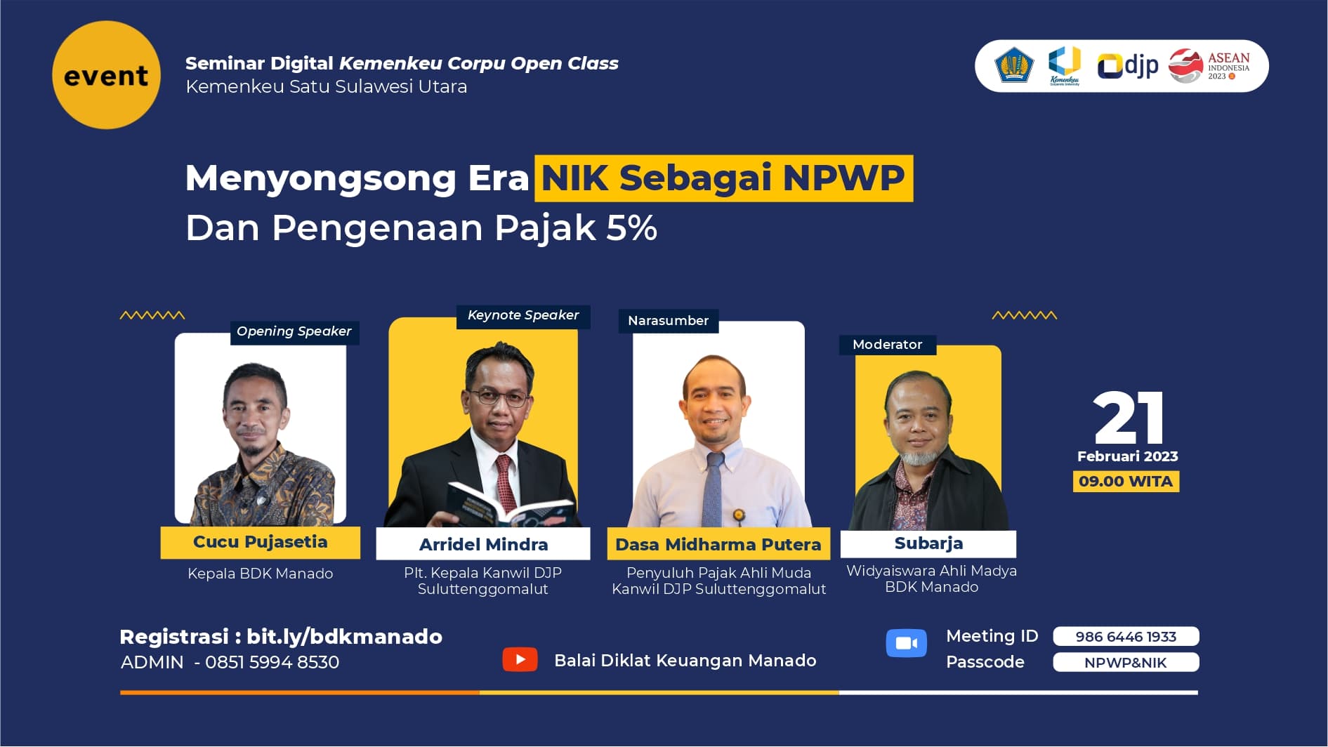 Menyongsong Era Nomor Induk Kependudukan (NIK) sebagai Nomor Pokok Wajib Pajak (NPWP) dan Penjelasan Pengenaan Pajak Penghasilan 5 % atas Gaji Rp5.000.000,-