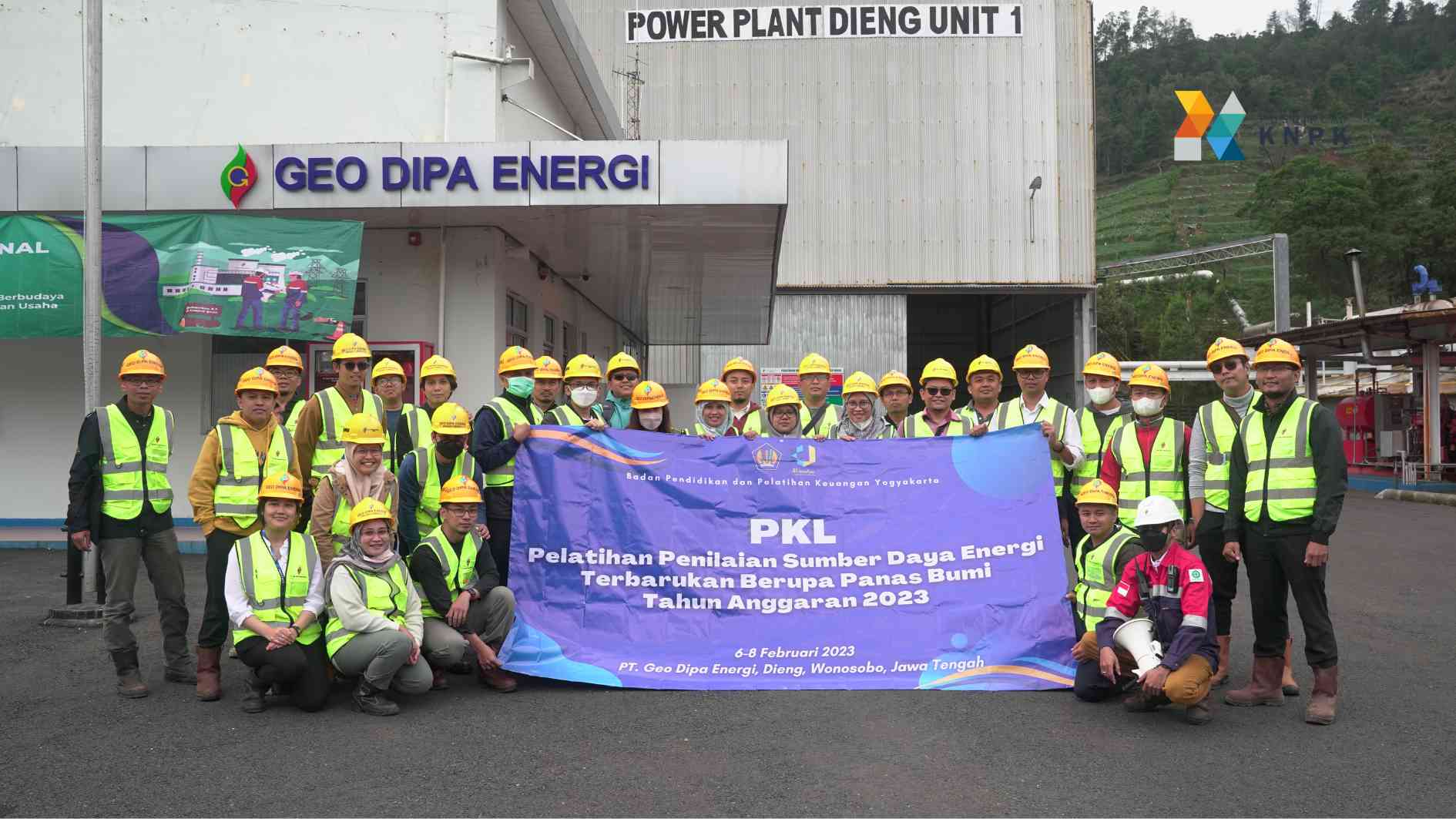 Peserta Pelatihan Penilaian Sumber Daya Energi Terbarukan Berupa Panas Bumi Laksanakan Kegiatan PKL di Dieng