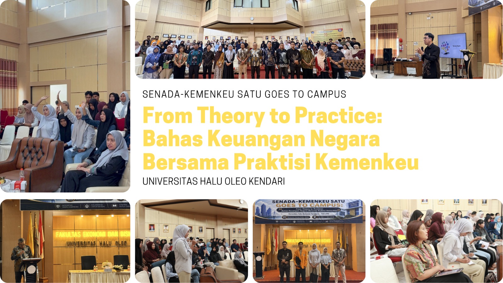 Bahas Keuangan Negara Bersama Praktisi, Ratusan Mahasiswa UHO Antusias Ikuti SENADA - Kemenkeu Satu Goes to Campus