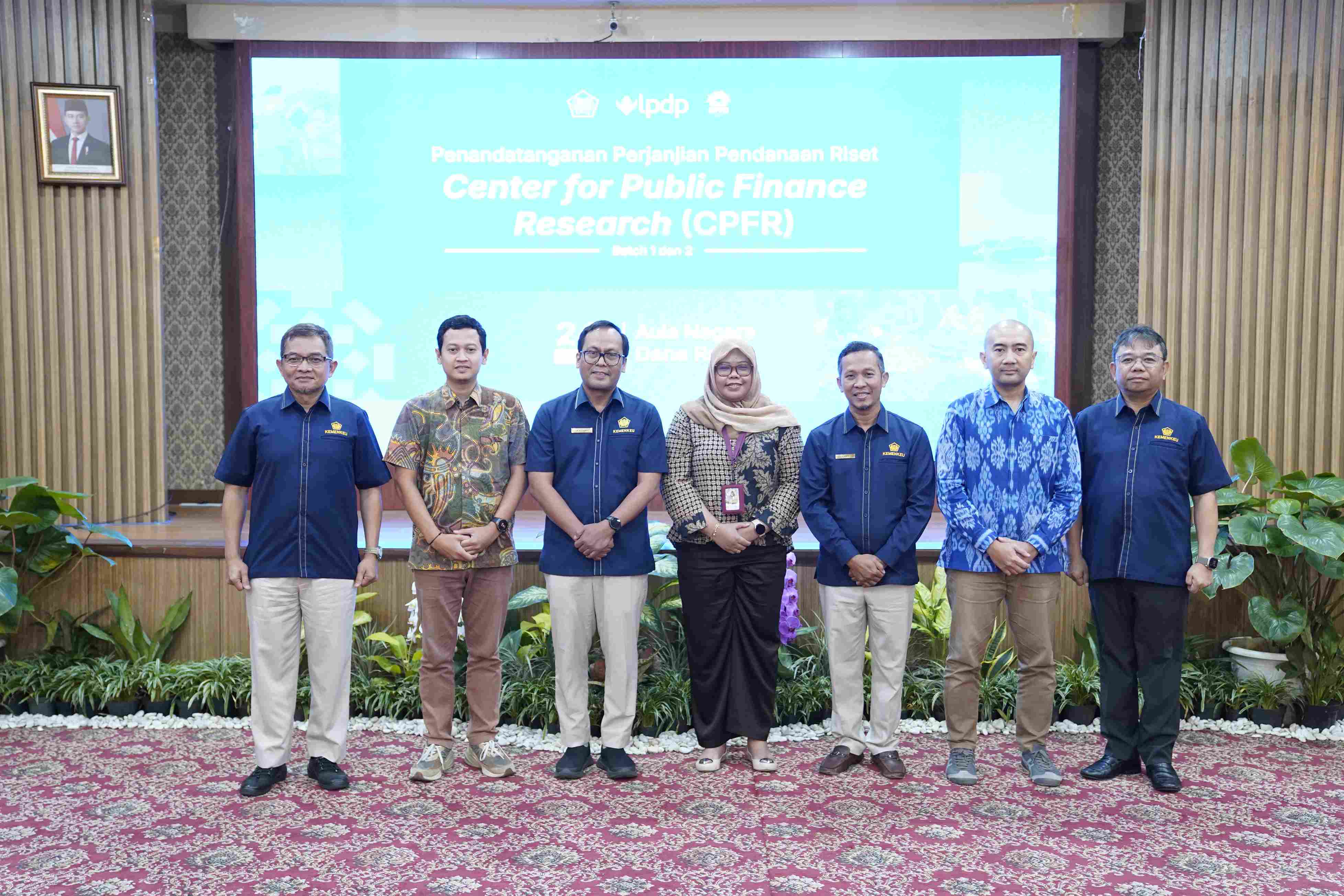 Penandatanganan Perjanjian Pendanaan Riset CPFR