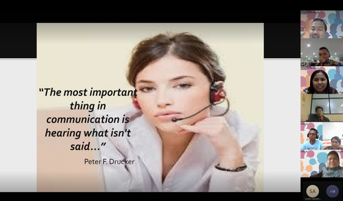 The Most Important Thing in Communication is Hearing What Isn't Said...