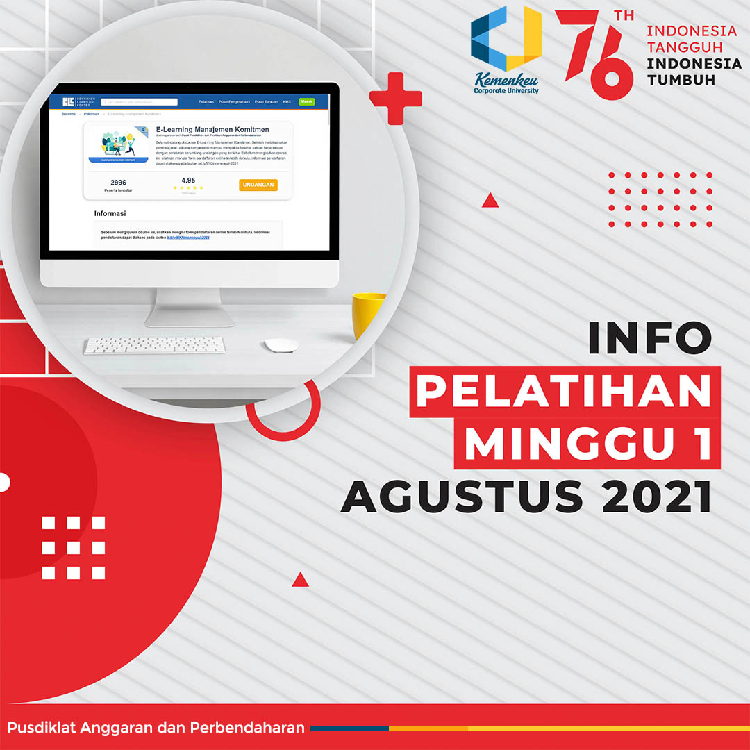 Info Pelatihan Senin, 2 Agustus 2021